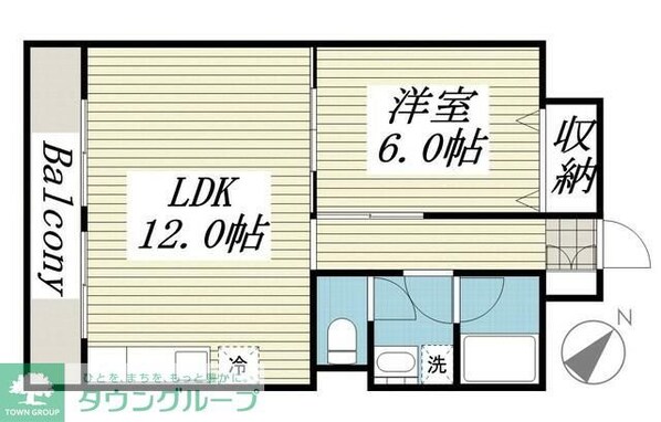 山口マンションの物件間取画像